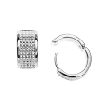 Creole Dots Silber 925 15 x 8 mm