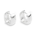 Creole quadratisch Silber hell 15 x 15 mm