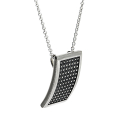 Anhänger Dots Silber 925 oxidiert 20 x 12 mm