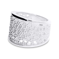 Ring Dots Milchstrasse Silber Breite 17.5 mm