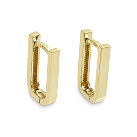 Creole 585 Gelbgold rechteckig mit Scharnier