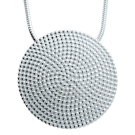 Anhänger Dots No. 2 Silber 20 mm rund