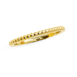 Ring Dots si/goldplattiert reihig