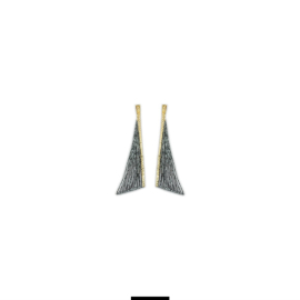 Ohrring Silber mit 750 Gelbgold