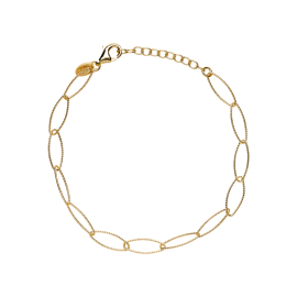 Armband mit ovaler Diamantkette