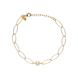 Armband mit verlängerter, geriffelter Kette und