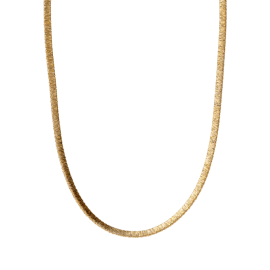 Flache, linear gewickelte Kette 38+3 cm