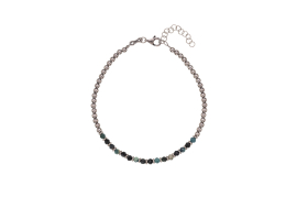 Armband mit Kugeln und zentralen Steinen 19+3 cm