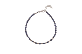 Armband mit Saphirwürfeln und zentralen Elementen 19+3