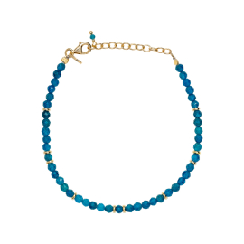 Armband mit Steinen und Scheiben aus Silber