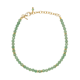 Armband mit Steinen und Scheiben aus Silber