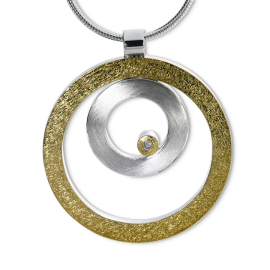 Anhänger Silber mit Feingold