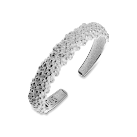 Armreif Dots Silber-hell