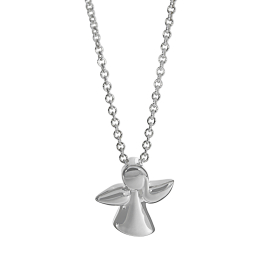 Anhänger Schutzengel Mini Silber hell matt 10 mm