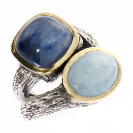 Ring silber 9 karat Gold