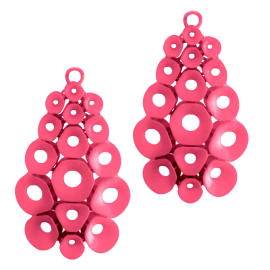 FABNORA Coral Anhänger Raspberry Pink