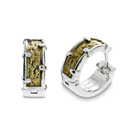 Creole Silber Teilvergoldet rund 13 x 4 mm