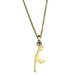 Anhänger Sylt 925 Silber gold-plattiert 17 mm