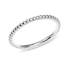 Ring Dots Silber reihig