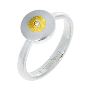 Ring si Feingold Dia 0,02 ct