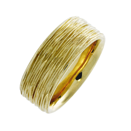 Ring Crease 585 Gelbgold 8 mm breit