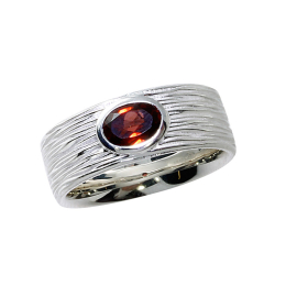 Ring si Crease Granat 7 x5 mm fac