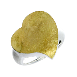 Ring si mit Feingold Herz