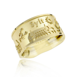 Inselring Sylt 10mm Gelbgold 585