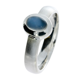Ring si Mondstein oval 7x4 mm cab