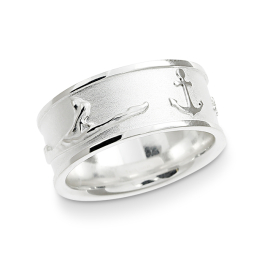 Ring Insel Sylt Koordinaten Silber hell