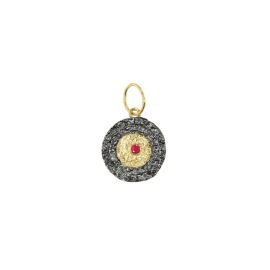 Anhänger Silber mit 750 Gelbgold
