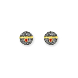 Ohrringe Silber mit 750 Gelbgold