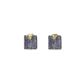 Ohrring Silber mit 750 Gelbgold