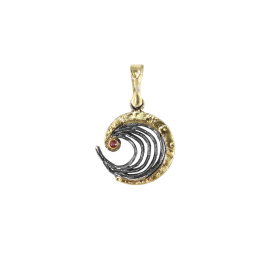 Anhänger Silber mit 750 Gelbgold