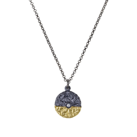 Anhänger Silber mit 750 Gelbgold