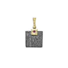 Anhänger Silber mit 750 Gelbgold