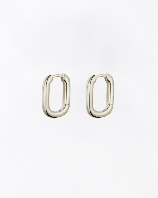FABNORA Ohrring Square Hoops  925 Silver