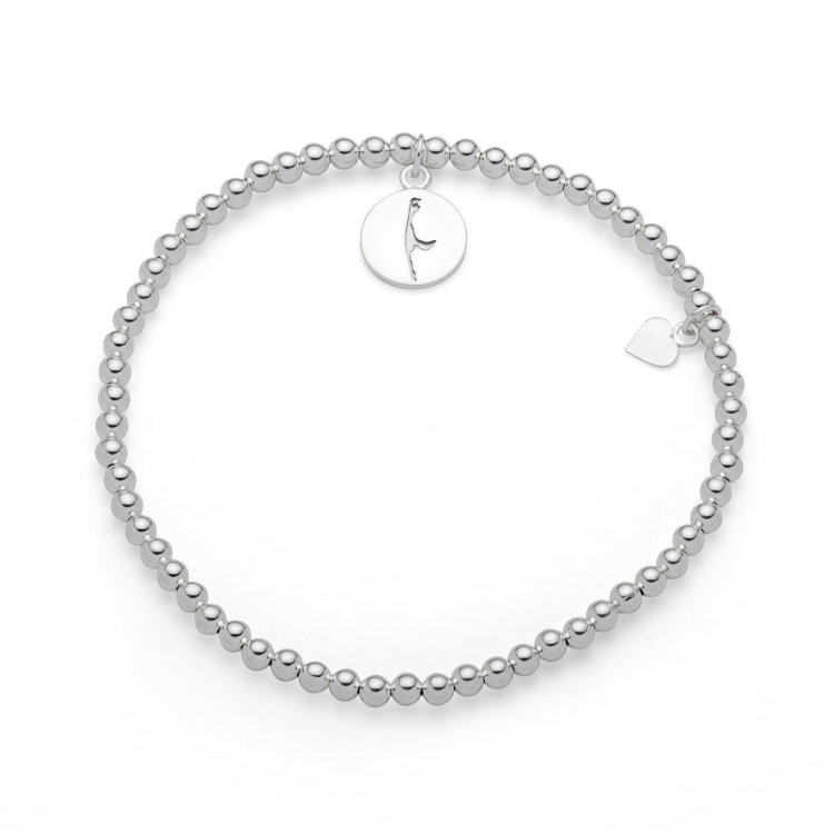 Armband Kugel 3 mm mit Sylt- Motiv 19,5 cm