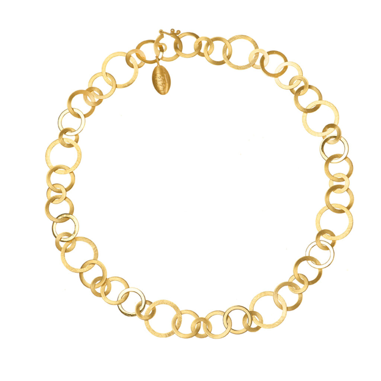 Collier Silber Gelbgold Vergoldung