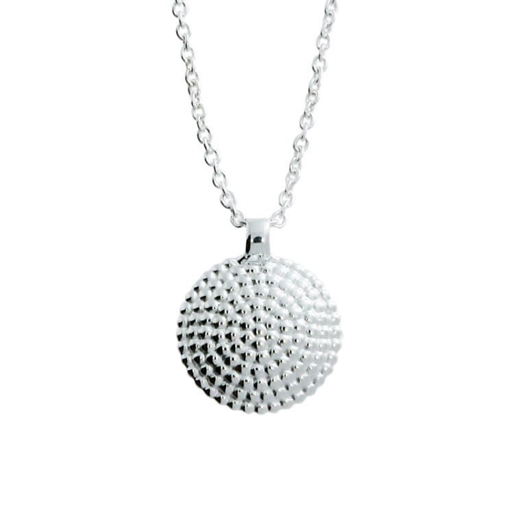 Anhänger Dots Mini 13mm silber-hell