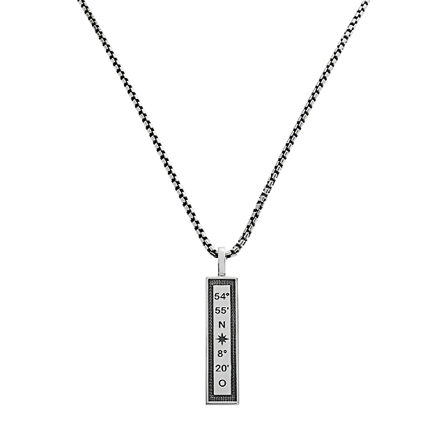Anhänger Silber Sylt Windrose 23 mm rund 