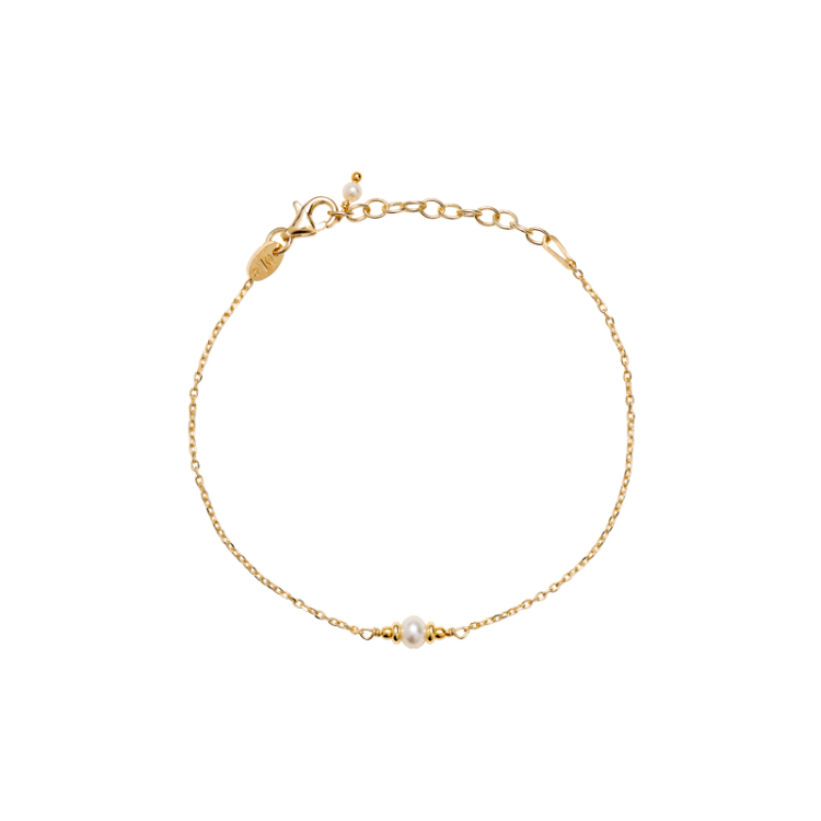 Armband mit runden Perlen und Blümchen