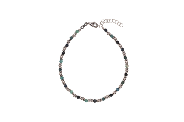 Armband mit Kugeln und Steinen 19+3 cm