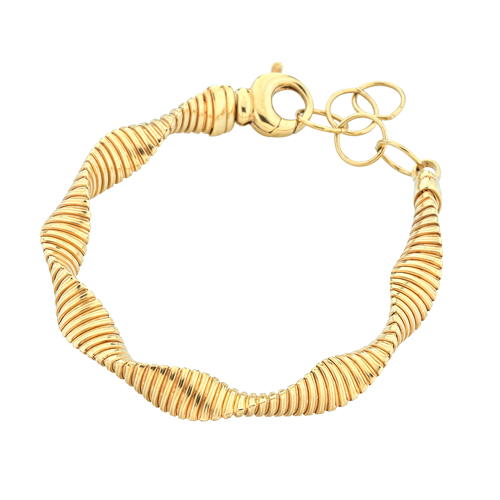 Armband Twist 925 Silber-goldplattiert