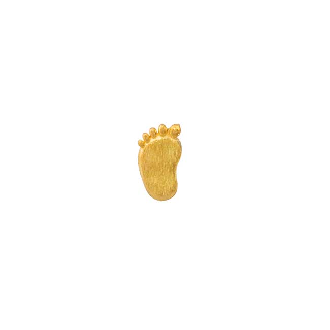 Anhänger 585 Gelbgold  Fußspur inkl. Ankerkette