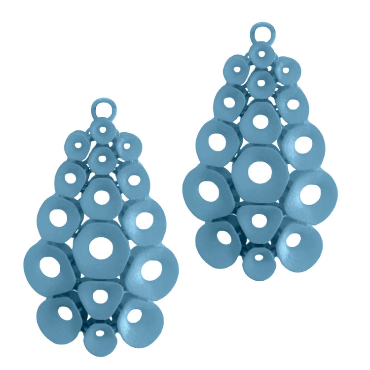 FABNORA Coral Anhänger Topaz Blue large Polyamid