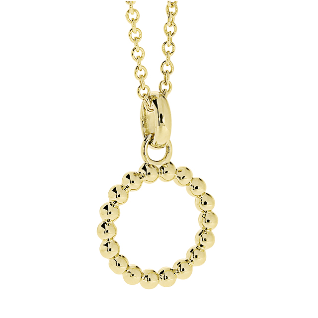 Anhänger 585 Gelbgold  swiss blue Topas 3,5 mm fac  ohne Kette 