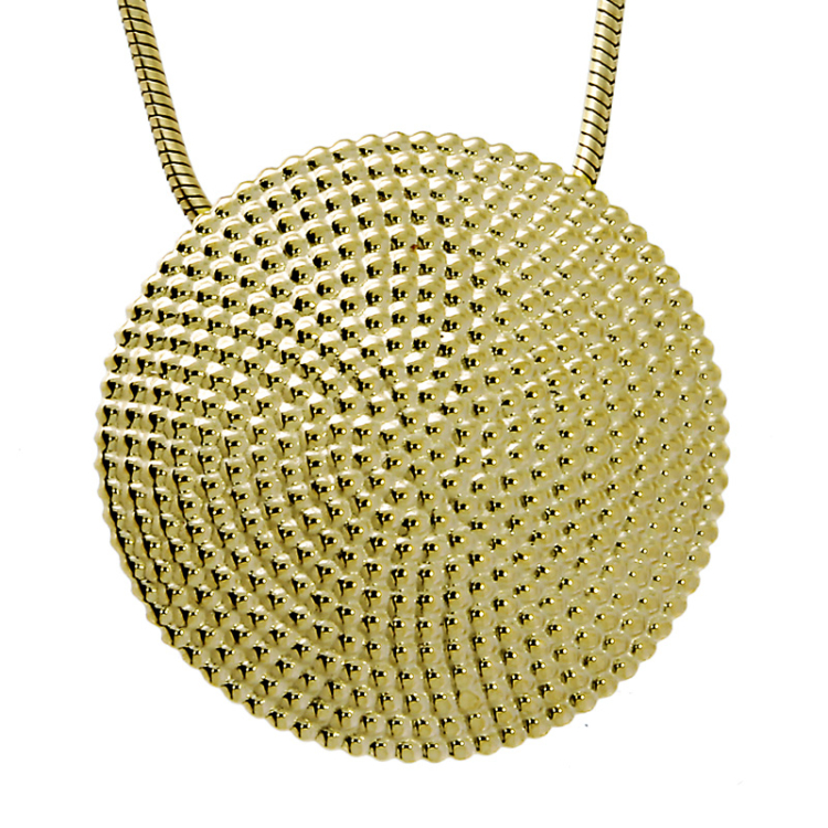 Anhänger Dots 20 mm 585 Gelbgold ohne Kette