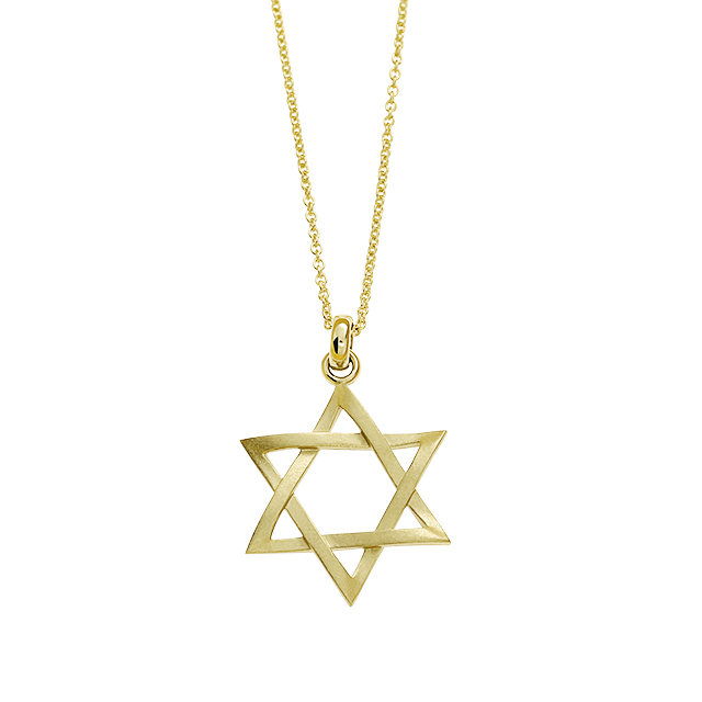 Anhänger Davidstern 21 mm 585  Gold ohne Kette