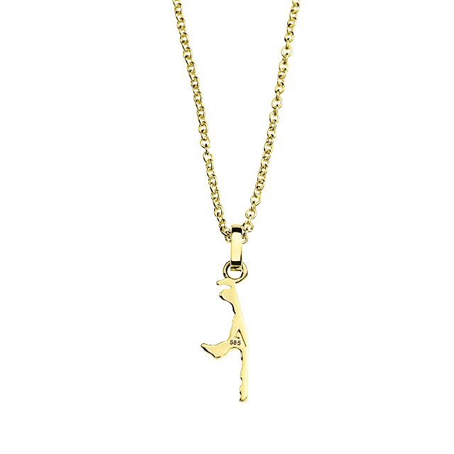 Anhänger Sylt 585 Gold 12 mm ohne Kette